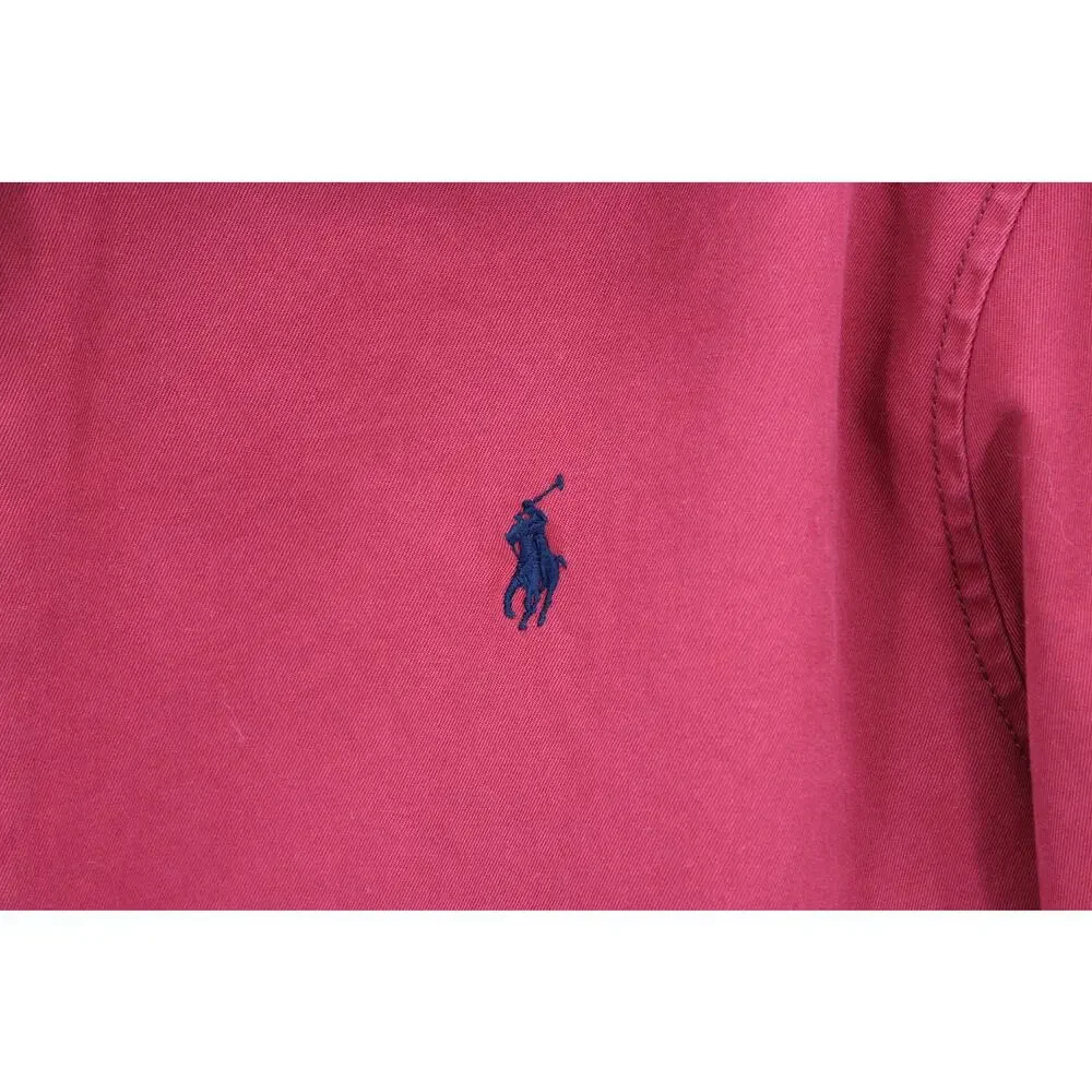 Vintage Polo Ralph Lauren Harrington Jacket Men's Red Full Zip Outerwear Size XL